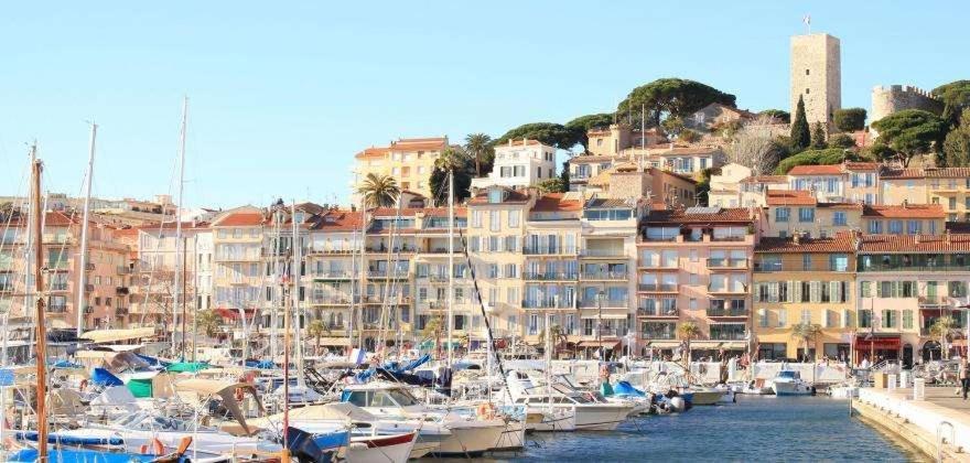 CANNES plage 2mn/45m2/vue mer/inernet/clim/parking privé Exterior foto
