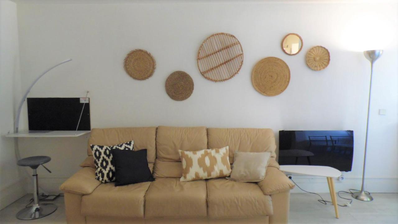 CANNES plage 2mn/45m2/vue mer/inernet/clim/parking privé Exterior foto
